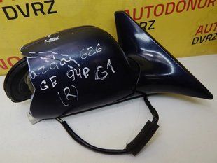 Дзеркало бічне праве синє (Верхня кришка дзеркала зламана) Mazda 626 1991 - 1997 5945912 фото