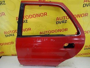 Door rear left red Hyundai Lantra 1990 - 1995