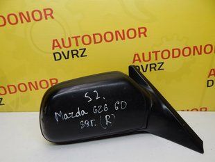Дзеркало бічне праве механічне чорне Mazda 626 1987 - 1991 7370731 фото