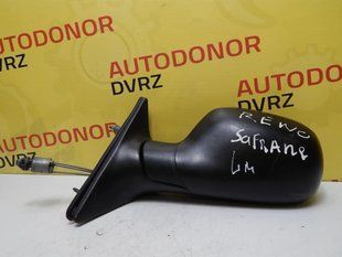 Зеркало боковое левое чёрное механическое Renault Safrane 1992 - 1996 8457979 фото
