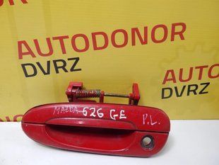 Ручка передніх лівих дверей зовнішня червона Mazda 626 1991 - 1997 4994389 фото