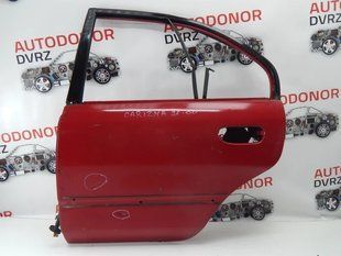 Door rear left hatchback red Mitsubishi Carisma 1995 - 2004