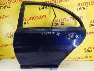 Door rear left blue hatchback Toyota Avensis 2003 - 2009