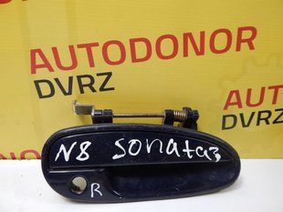 Ручка передніх правих дверей зовнішня синя Hyundai Sonata 1993 - 1998 3703404 фото