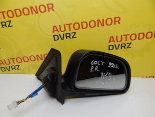 Дзеркало бічне праве 5 контактів чорне хетчбек Mitsubishi Colt 1996 - 2002 8312351 фото